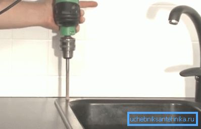 Carefully drill the bore Carefully drill the bore