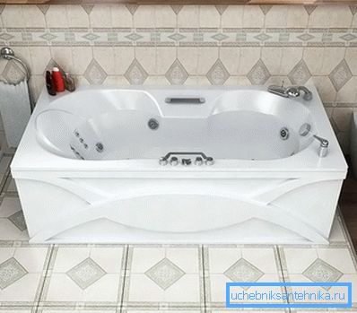 Acrylic bath with hydromassage Acrylic bath with hydromassage