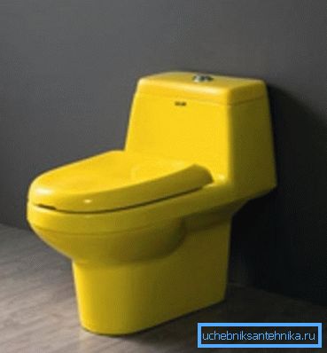 Acrylic toilet in the interior