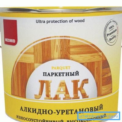 Alkyd-urethane parquet lacquer. Alkyd-urethane parquet lacquer.
