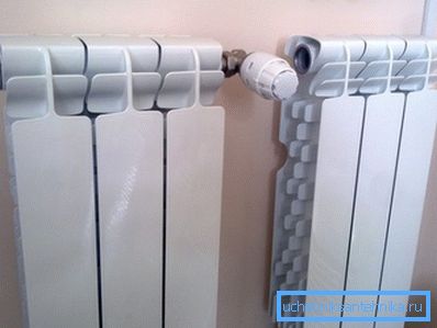 Aluminum sections with thermostat. Aluminum sections with thermostat.