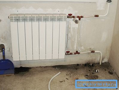 Aluminum radiator.