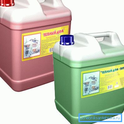 Antifreeze for heating systems. Antifreeze for heating systems.