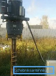 Apparatus for drilling small wells, which can be used at the dacha Apparatus for drilling small wells, which can be used at the dacha