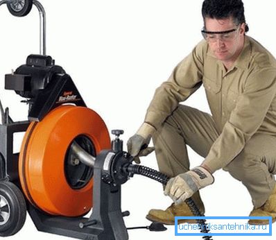 Equipment for professional pipe cleaning. Equipment for professional pipe cleaning.