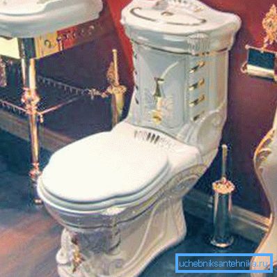 Fittings for a toilet cistern with a side metal liner are used only in luxury plumbing models, since its cost is very high Fittings for a toilet cistern with a side metal liner are used only in luxury plumbing models, since its cost is very high