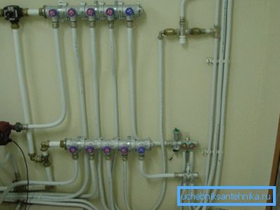 Far fittings for heating and water supply is used when assembling a collector heating system.
