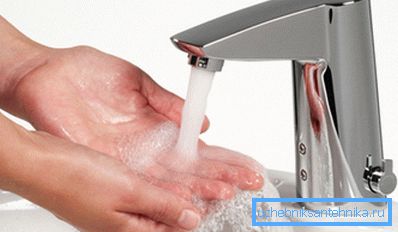 Automation mixer - comfort washbasin operation