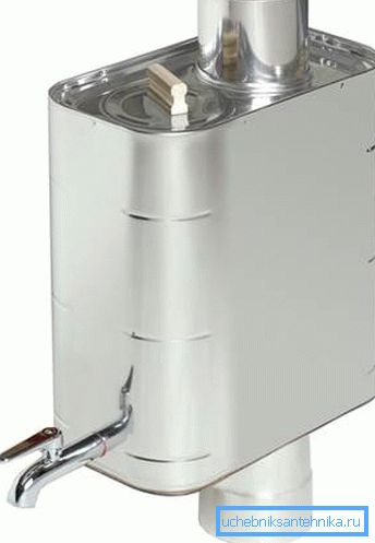 Tank with side valve.