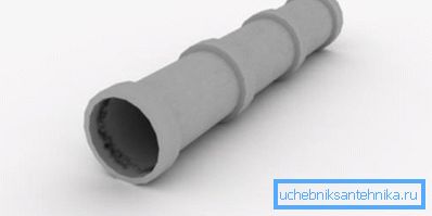 Concrete manifold from socket pipes Concrete manifold from socket pipes