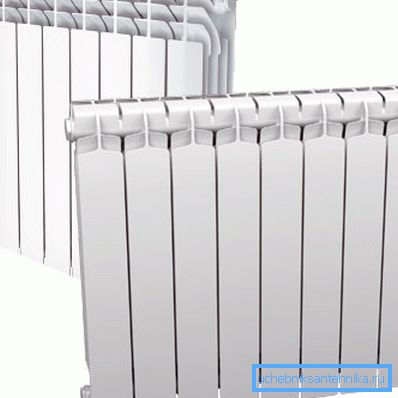 Bimetallic heating radiators convectors