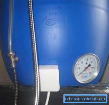 Barrel for shower with heater Barrel for shower with heater