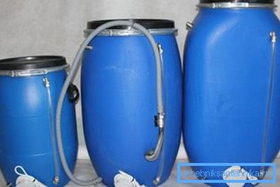 Barrels of various volumes