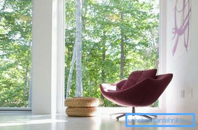 Large windows on the sunny side will reduce heating costs. Large windows on the sunny side will reduce heating costs.