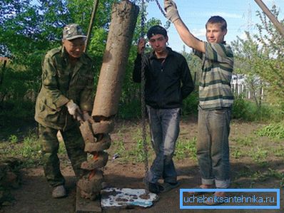 Drilling for water in the country. A photo Drilling for water in the country. A photo