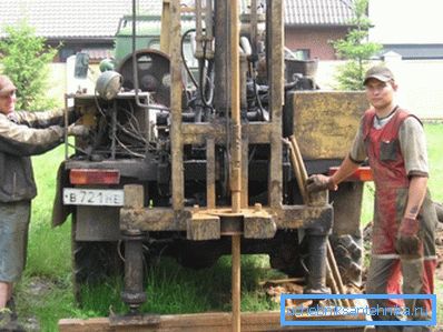 Drilling machine in action Drilling machine in action