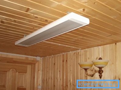 The fast-mounted IR heater The fast-mounted IR heater