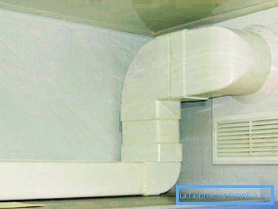 Household PVC pipe ventilation in the kitchen Household PVC pipe ventilation in the kitchen