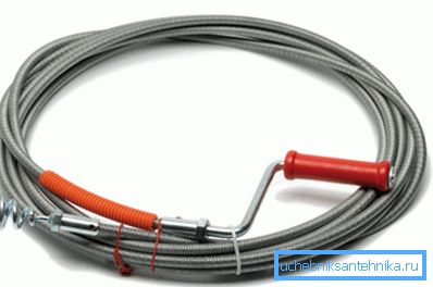 Household flexible plumbing cable. Household flexible plumbing cable.
