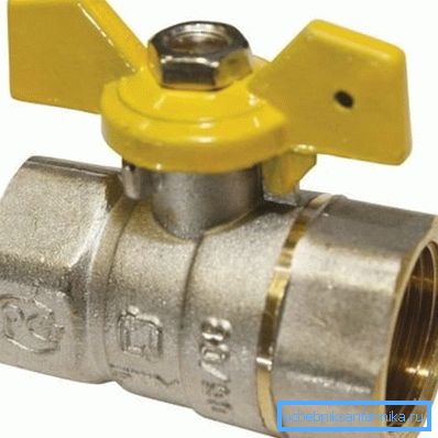 Household ball valve with a rotary flag and double-sided internal thread. Household ball valve with a rotary flag and double-sided internal thread.