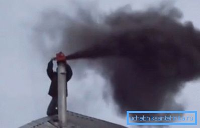 Black smoke - the first sign of problems with chimney Black smoke - the first sign of problems with chimney