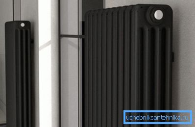 Black radiator looks very attractive Black radiator looks very attractive