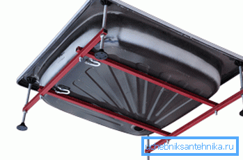 To ensure high durability of such products, they are usually installed on a special frame with carrying straps that are attached to the legs. To ensure high durability of such products, they are usually installed on a special frame with carrying straps that are attached to the legs.