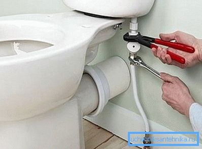To fill the tank without noise, buy toilets with a lower water supply To fill the tank without noise, buy toilets with a lower water supply