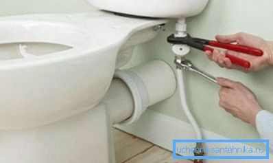 So that the water enters the tank silently, buy a container with a lower water inlet. So that the water enters the tank silently, buy a container with a lower water inlet.