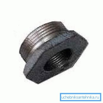 Pig-iron futorka with a hole for the air valve Pig-iron futorka with a hole for the air valve