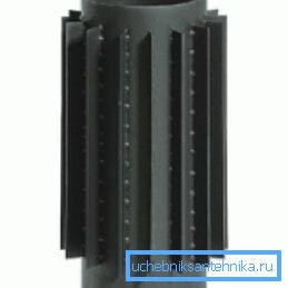 Cast iron chimney pipe with radiator