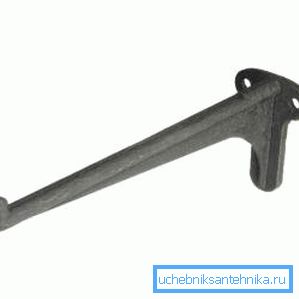 Cast iron washbasin bracket 32 cm - the traditional version, characterized by reliability and durability Cast iron washbasin bracket 32 cm - the traditional version, characterized by reliability and durability