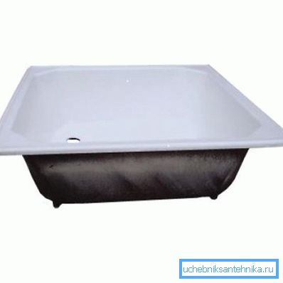 Cast iron plumbing fixture