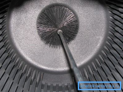 Cast iron heat exchanger.