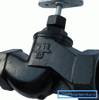 Cast iron valve.
