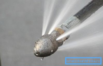 Pressure on the nozzle