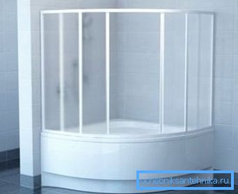 You can even choose such protection even for angular or shaped baths, especially if both products are manufactured by one company.