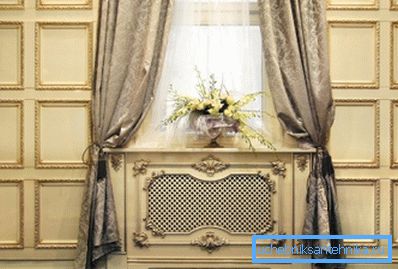 Decorative grilles allow you to more organically fit the radiators in the interior room