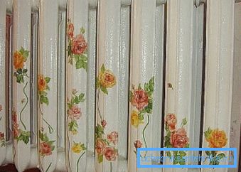 Decoupage heating radiators do it yourself - curly roses Decoupage heating radiators do it yourself - curly roses