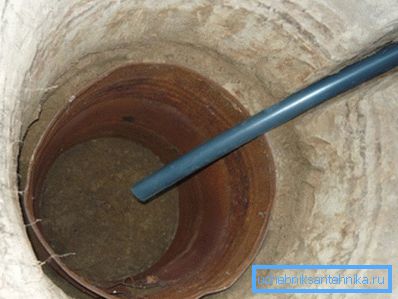 We make a drain from a plastic pipe. We make a drain from a plastic pipe.