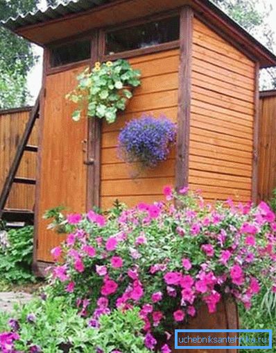 Wooden country shower. Wooden country shower.
