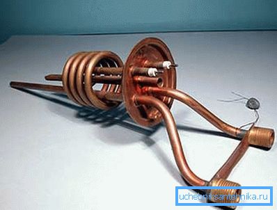 Detail made of similar materials made of copper