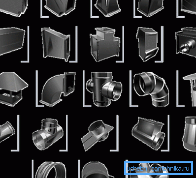 Parts required for designing a ventilation system Parts required for designing a ventilation system