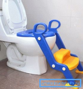 Children's toilet seat with ladder Children's toilet seat with ladder