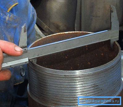The diameter of the pipe must be more than 127 mm.