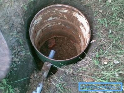 For drainage of sewage we make a simple septic tank from a barrel. For drainage of sewage we make a simple septic tank from a barrel.