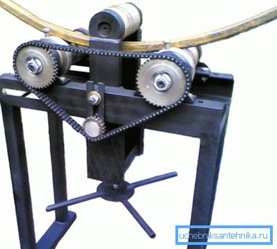 For bending parts need to use a special device.