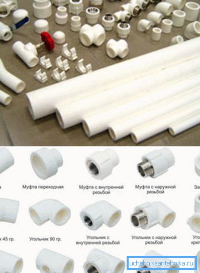 For each material - its own set of accessories For each material - its own set of accessories