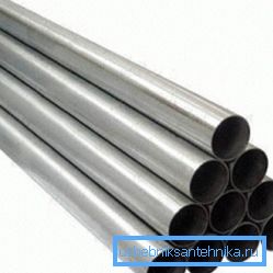Do you need steel pipes for construction of the system? an inch Do you need steel pipes for construction of the system? an inch