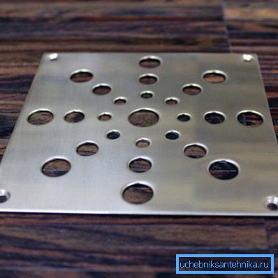 For the floor it is better to use flat metal grates. For the floor it is better to use flat metal grates.